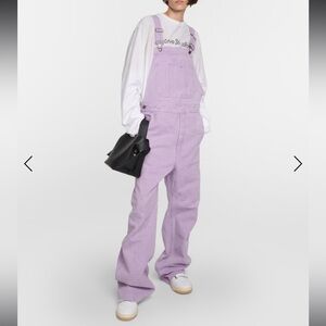 Acne Studios Cotton Canvas Wide Leg  Purple Overall - size Medium
